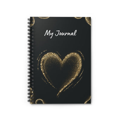 Elegant Heart Spiral Notebook - My Journal, Gift for Writers, Sketchbook, Daily Planner, Love Notes, Elegant Stationery