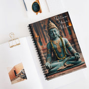 Buddha Spiral Notebook - Follow Your Bliss, Meditation Journal, Spiritual Gift, Mindfulness Diary, Yoga Log, Inspirational Planner
